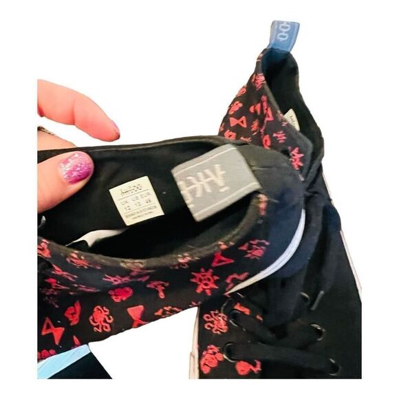 akedo x sea of thieves shoes the reaper mens black & red RARE size 13 sneakers - Picture 7 of 16